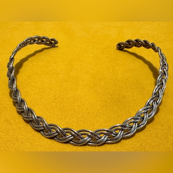 Vintage Celtic Woven Sterling Necklace